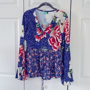 Farm Rio floral top size P